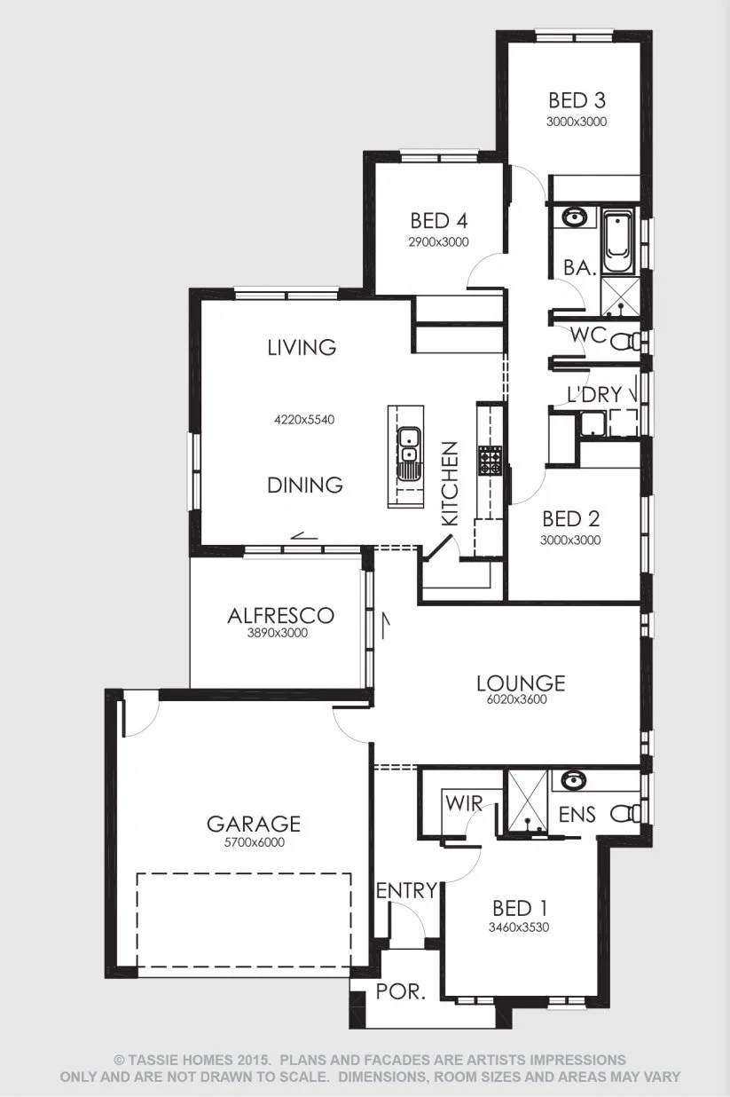 Allure Series ONE 205 Floorplan