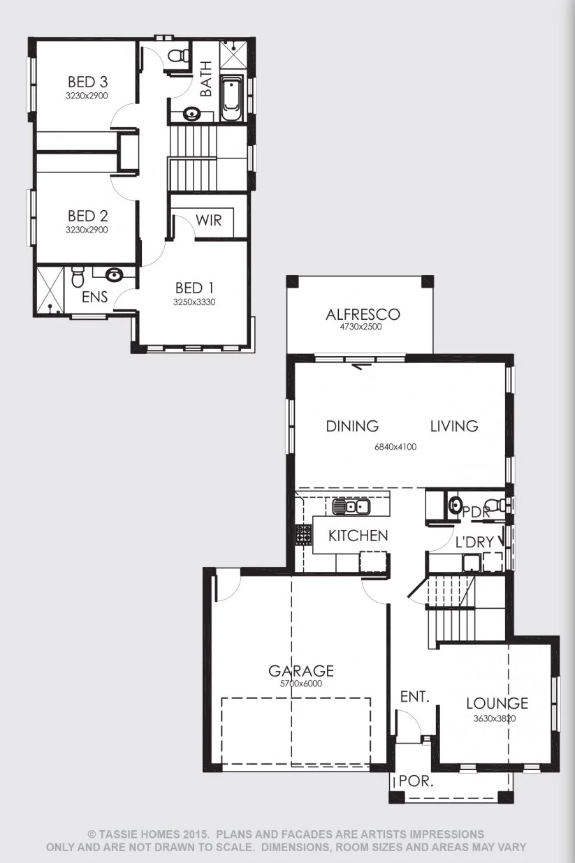 Double Story Series Two 204 Floorplan